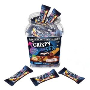 CRISPY BLUNTS MINI SEX ENHANCEMENT BAKLAVA INFUSED EDIBLES 40CT/ JAR