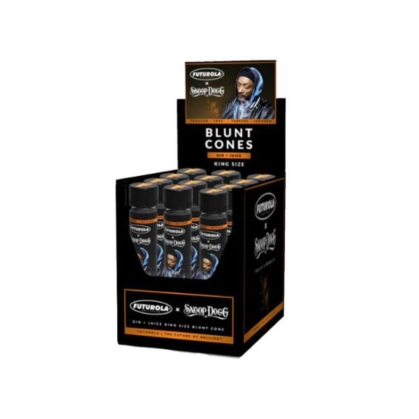 SNOOP DOGG X FUTUROLA EXCLUSIVE TERPENE INFUSED KING SIZE BLUNT CONES 12CT/ BOX