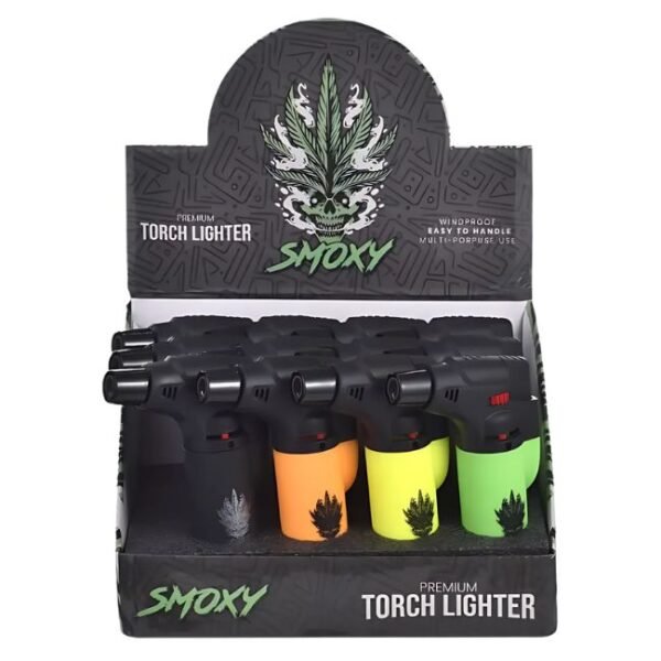 SMOXY GUN DESIGN PREMIUM TORCH LIGHTER 12CT/ DISPLAY