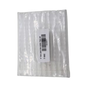 6'' CLEAR GLASS TUBE 10CT