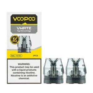 VOOPOO VMATE 3ML TOP FILL CARTRIDGE 2PK / BOX