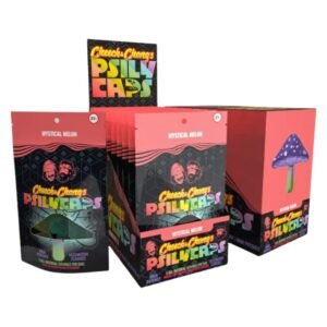 CHEECH & CHONG'S PSILYCAPS MUSHROOM 800MG 8PK GUMMIES 10CT/ BOX