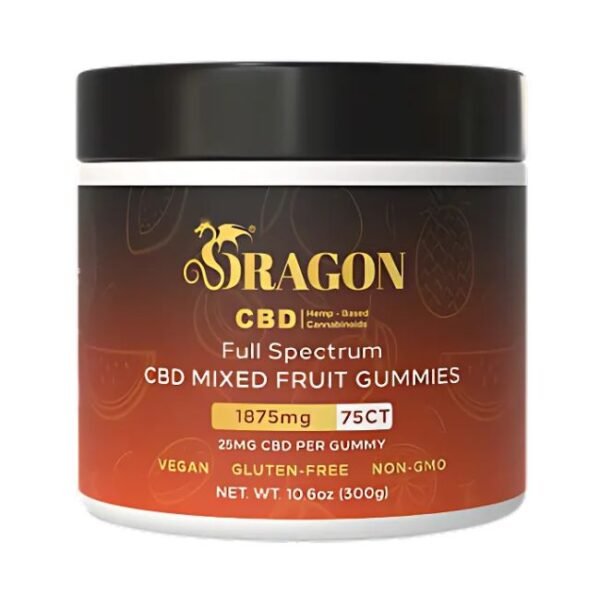 DRAGON CBD FULL SPECTRUM 1875MG GUMMIES 75CT/ JAR