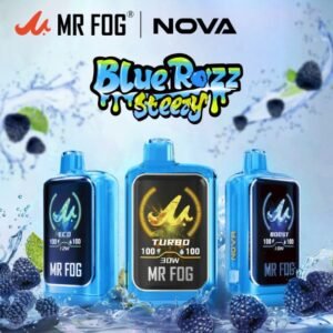 MR FOG NOVA BLUE RAZZ STEEZY SERIES 5% DISPOSABLE (100ML) 36K PUFFS 5CT/ BOX