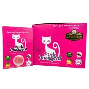 PINK PUSSYCAT MALE SENSUAL ENHANCEMENT GUMMIES GRAPE 24CT/ BOX