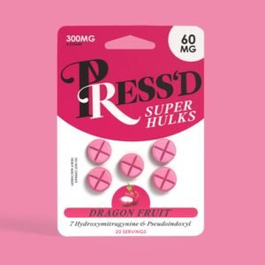 PRESSD 7-HYDROXY + PSEUDO SUPER HULKS 60MG PER TABLET 5CT/10PK