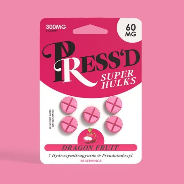 PRESSD 7-HYDROXY + PSEUDO SUPER HULKS 60MG PER TABLET 5CT/10PK