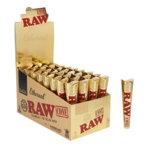 RAW CLASSIC ETHEREAL KING SIZE 3PK PRE-ROLLED CONE 32CT/ BOX