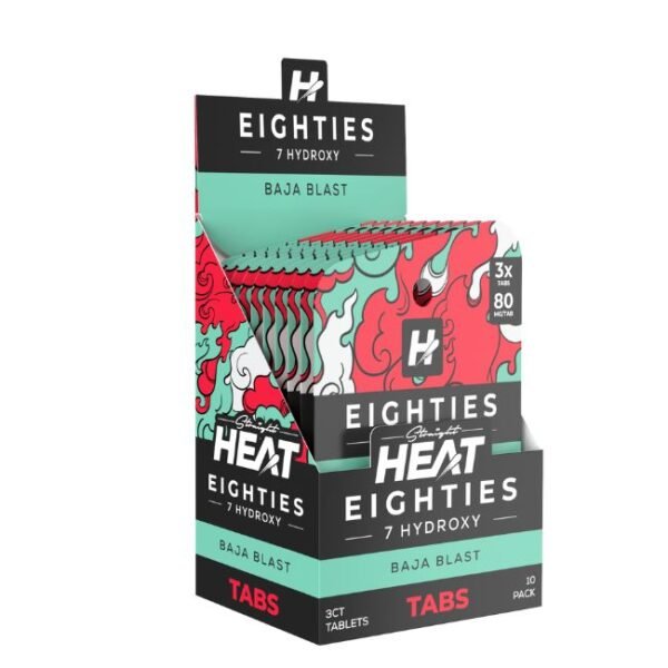STRAIGHT HEAT EIGHTIES 7-HYDROXY 80MG PER TABLET 3CT/10PK