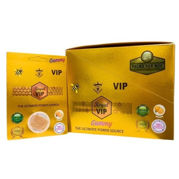 VIP ROYAL THE ULTIMATE POWER SOURCE MALE ENHANCEMENT GUMMIES ORANGE 24CT/ BOX
