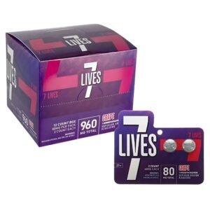 7 LIVES 7-HYDROXY KRATOM ALKALOIDS 40MG PER TABLET 2CT/12PK