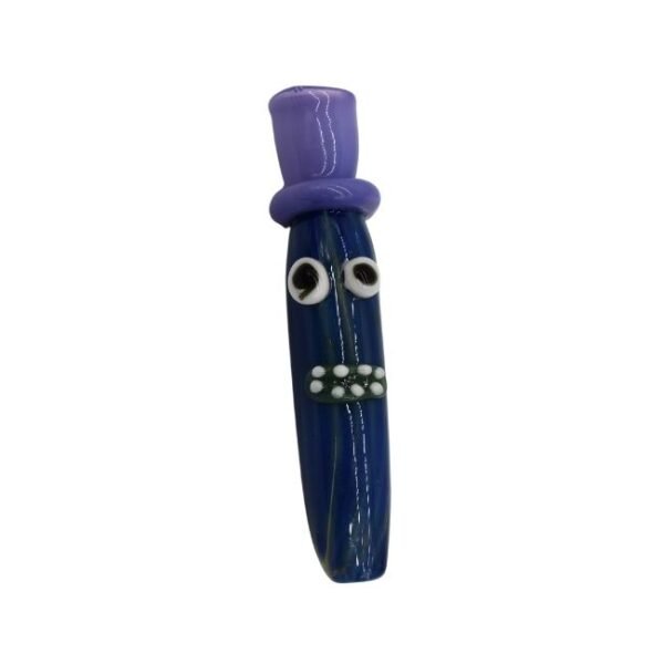 3.5'' FANCY COLOR TUBE FACE ART CHILLUM