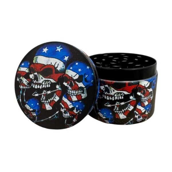 50MM 4PART SKULL PRINT GRINDER