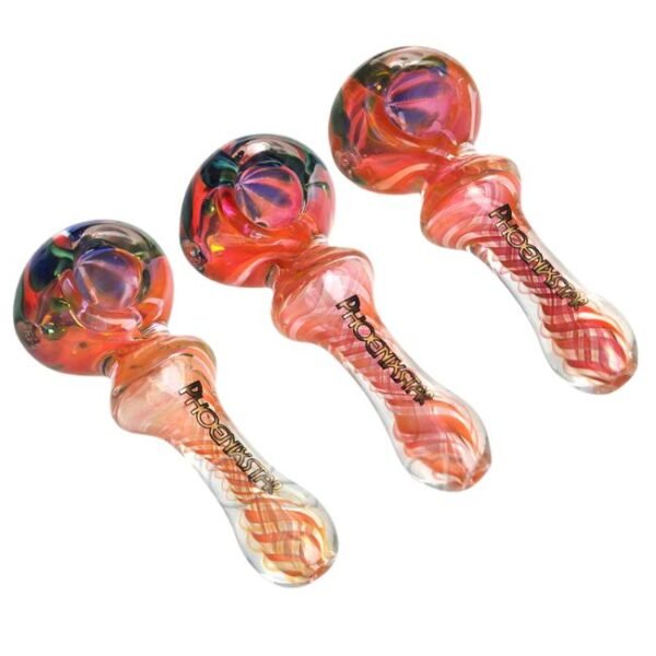 PHOENIX GLASS 5'' FANCY COLOR FULL HAND PIPE