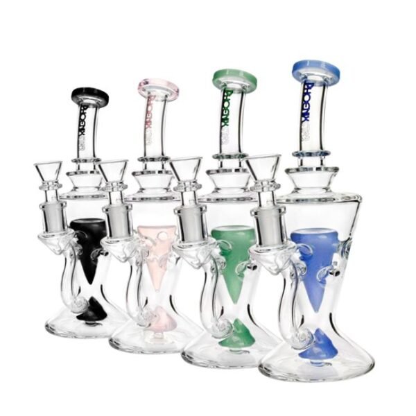 PHOENIX GLASS 8.5'' FANCY RECYCLE WATER PIPE