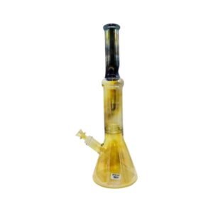 18'' FANCY GOLD FUMED BEAKER WATER PIPE