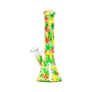 10" RASTA LEAVES FANCY BEAKER WATER PIPE
