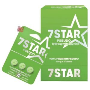 7 STAR 7-HYDROXYMITRAGYNINE + PSEUDO 25MG PER TABLET 3CT/10PK