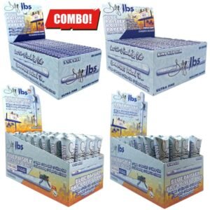 SWED DOGG LBS BLUE PAISLEY ROLLING PAPERS & PRE ROLLED CONES PROMO BUNDLE