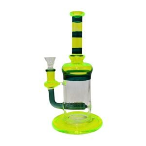 10" PERC DESIGN GLASS WATER PIPE