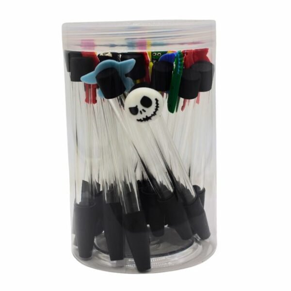 STRAW ONE HITTER WITH SILICONE TOP PIPE 20CT JAR
