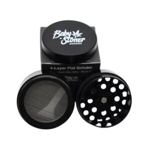 BABY STONER 4 PARTS ZINC ALOY FLAT 40MM GRINDER