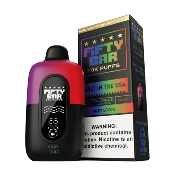 FIFTY BAR 5% DISPOSABLE (90ML) 20K PUFFS 5CT/ BOX