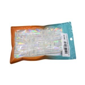 6'' CLEAR HONEY COMB HONEY STRAW 4PK