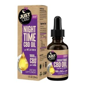 JUST CBD NIGHT TIME FULL SPECTRUM OIL 1000MG 30ML (1.01 FL OZ) BOTTLE