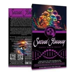 SACRED JOURNEY PREMIUM MUSHROOM MICRO DOSE 4000/4500MG CHOCOLATE BAR 10CT/ BOX