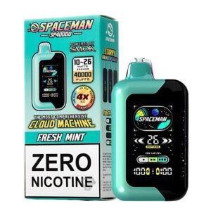 SPACEMAN SP40K  BY SMOK ICE & NIC CONTROL 0% DISPOSABLE (100ML)  40K PUFFS 5CT/ BOX