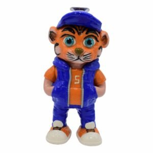 8'' HAND CRAFTED LION SHAPE WATER PIPE