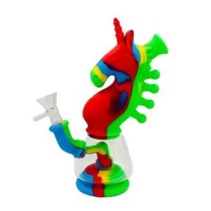 8" SILICONE HORSE DEISGN WATER PIPE