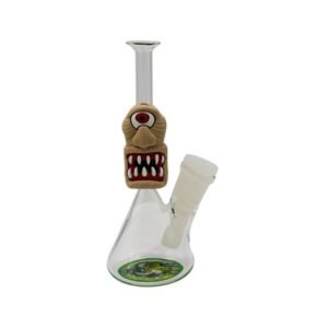 6'' SILICONE WITH GLASS WATER PIPE