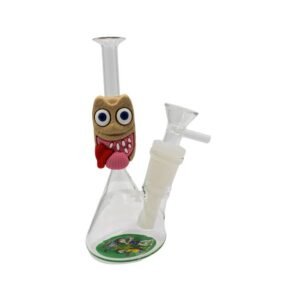 6'' SILICONE WITH GLASS WATER PIPE