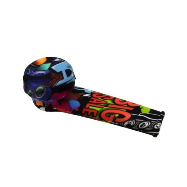 3'' SILICONE PRINTED HAND PIPE
