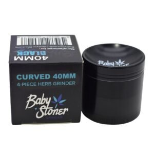 BABY STONER 4PARTS ZINC ALLOY CURVED 40MM GRINDER