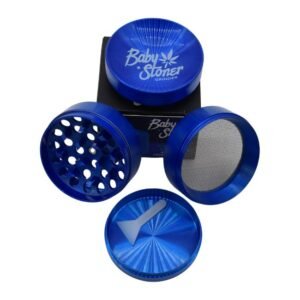 BABY STONER 4PARTS ZINC ALLOY CURVED 50MM GRINDER
