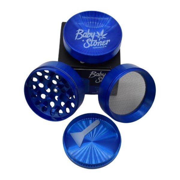 BABY STONER 4PARTS ZINC ALLOY CURVED 50MM GRINDER