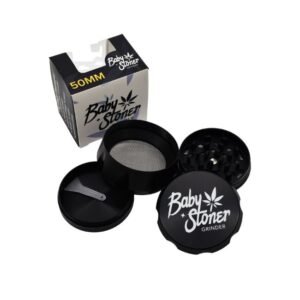 BABY STONER ZINC ALLOY 4 PARTS 50MM GRINDER