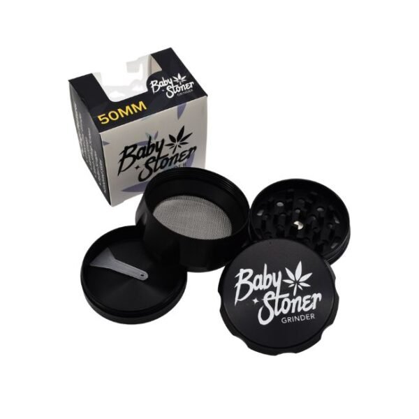 BABY STONER ZINC ALLOY 4 PARTS 50MM GRINDER