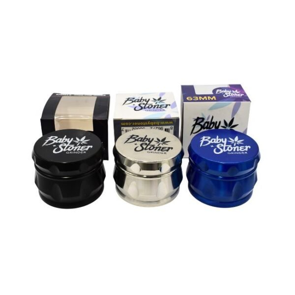 BABY STONER 4 PARTS ZINC ALLOY 63MM GRINDER