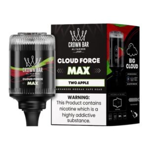 CROWN BAR BY AL FAKHER CLOUD FORCE MAX 5% DISPOSABLE HOOKAH HEAD (60ML) 50K PUFFS 1CT/ SINGLE