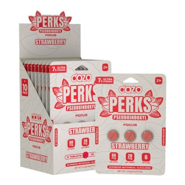 DOZO PERKS PSEUDOINDOXYL 7X ULTRA STRONG 20MG PER TABLET 3CT/10PK
