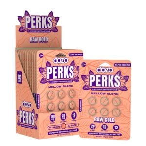 DOZO PERKS 7-HYDROXYMITRAGYNINE KRATOM ALKALOID 20MG PER TABLET 6CT/10PK