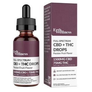 ERTH WELLNESS CBD + THC RELIEF DROPS 1FL.OZ (30ML)