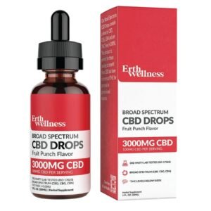ERTH WELLNESS BROAD SPECTRUM CBD STRESS DROPS 3000MG 1FL.OZ (30ML)
