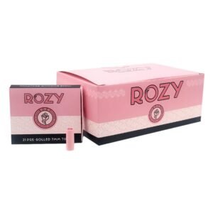 ROZY PINK PRE ROLLED 7MM TIPS 21PK 20CT/ BOX
