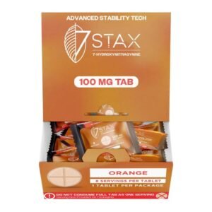 STAX 7-HYDROXY PREMIUM KRATOM ALKALOIDS 100MG PER TABLET 1CT/50PK