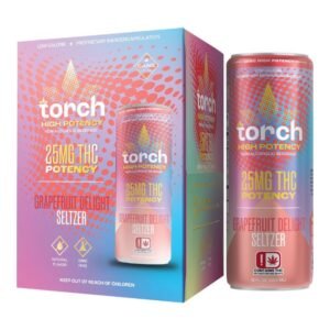 TORCH HIGH POTENCY SELTZER DRINK 25MG THC (12OZ 355ML/ CAN) 4CT/ BOX